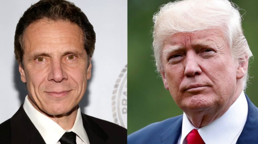 New York Governor Cuomo meets with President Trump