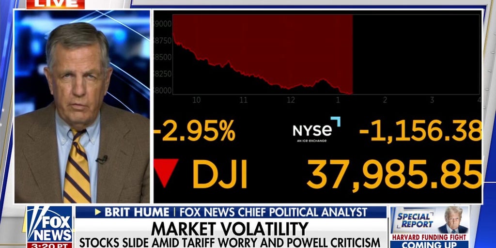 Markets and economies do not like instability, explains Brit Hume