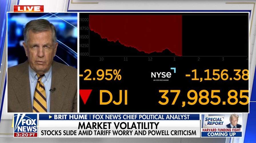 Markets and economies do not like instability, explains Brit Hume