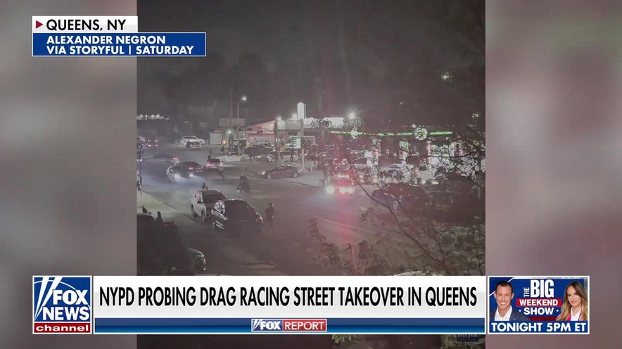NYPD probes drag racing street takeover in Queens