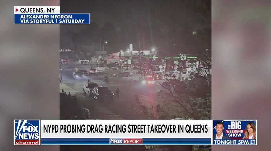 NYPD probes drag racing street takeover in Queens
