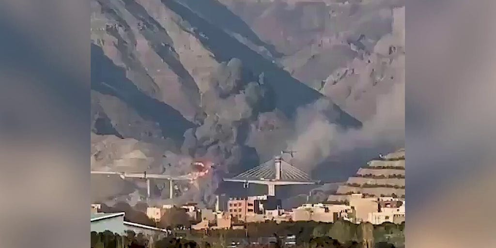 Massive strike reportedly sends Iranian bridge collapsing in dramatic blast caught on video