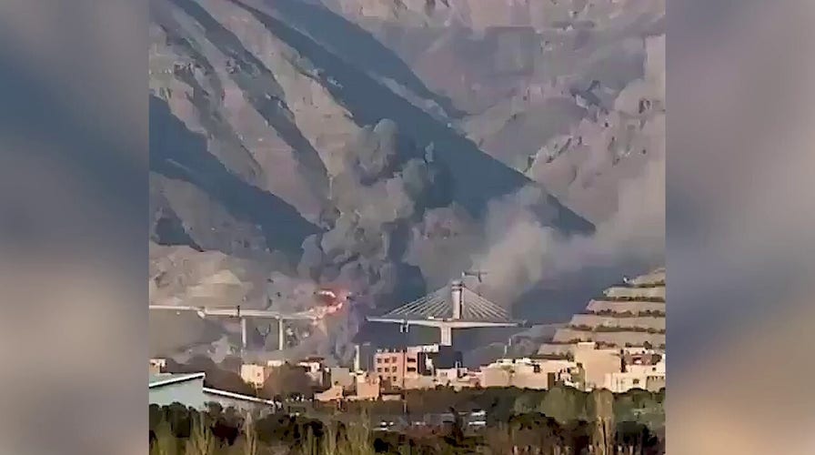 Massive strike reportedly sends Iranian bridge collapsing in dramatic blast caught on video