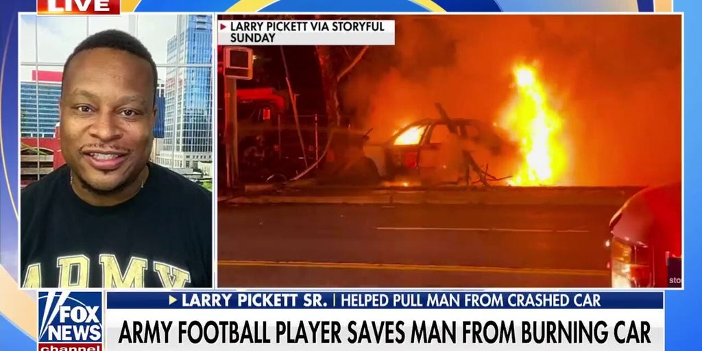 West Point praises football player for rescuing man from roadside inferno