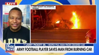 West Point praises football player for rescuing man from roadside inferno