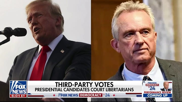 Trump and Kennedy try to convince Libertarians to vote for them