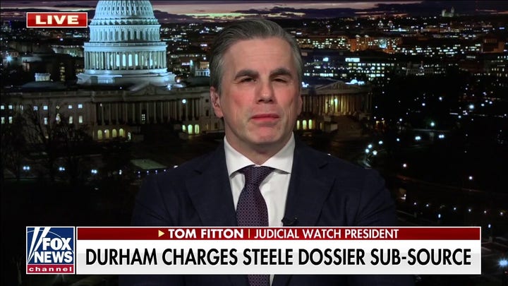 Tom Fitton reacts to Durham charging Steel Dossier sub-source: ‘Is this an FBI informant?’