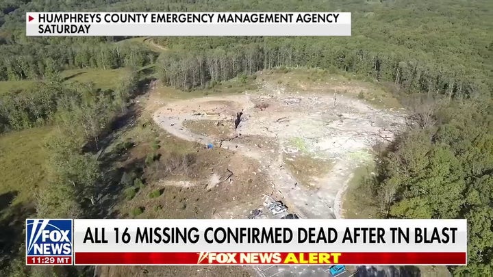 Se confirma la muerte de las 16 personas desaparecidas tras la explosión de Tennessee