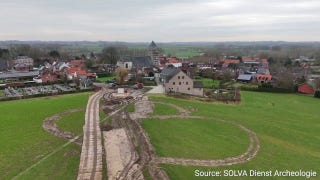 Belgian archaeologists uncover well-preserved dog dating back to Roman times