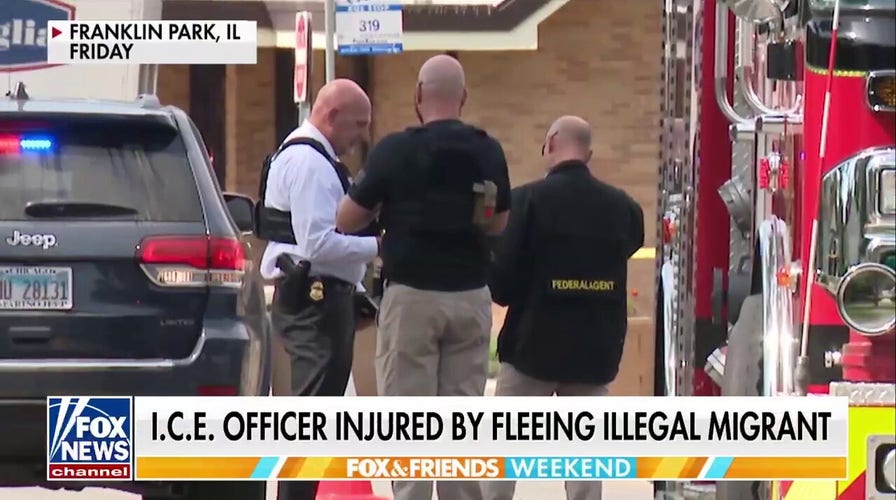 ICE officer injured by fleeing illegal migrant in Chicago