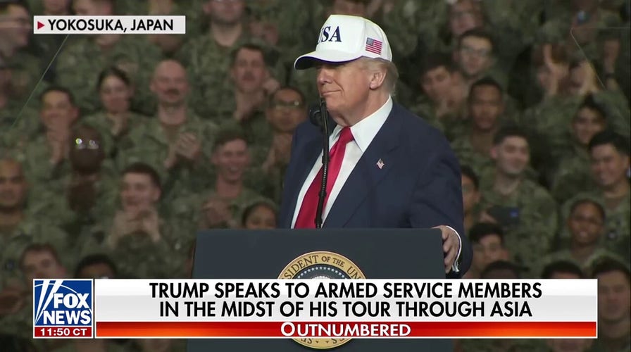 Trump unveils military pay raise to raucous cheers