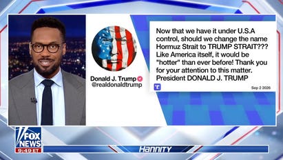President Trump floats renaming Strait of Hormuz to Trump Strait