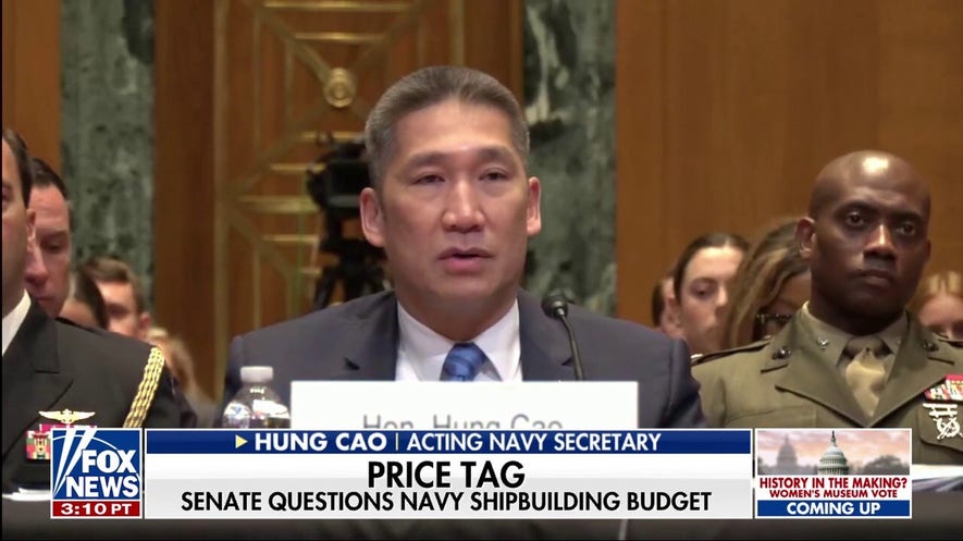Senate grills Navy over shipbuilding budget
