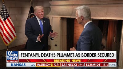 Trump touts securing southern border as fentanyl deaths plummet