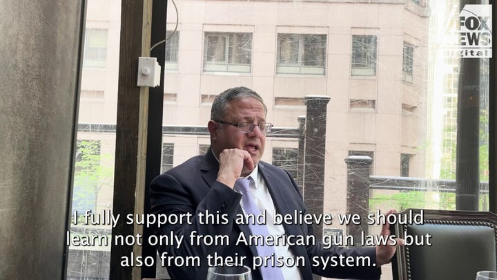 Israeli National Security Minister Itamar Ben-Gvir says his country can learn a lot from the U.S.