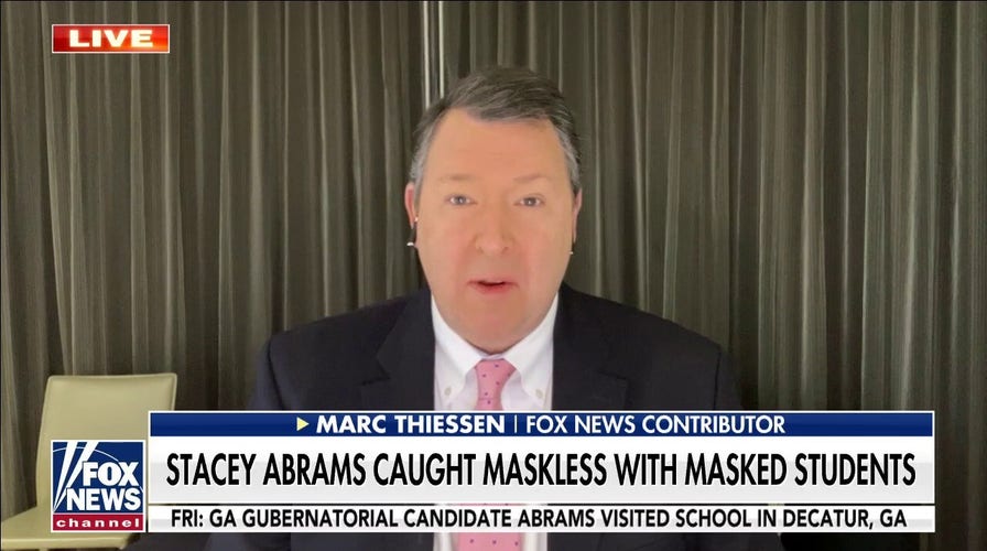 Stacey Abrams is 'politically incompetent,' bad at 'virtue signaling' following maskless photo: Thiessen