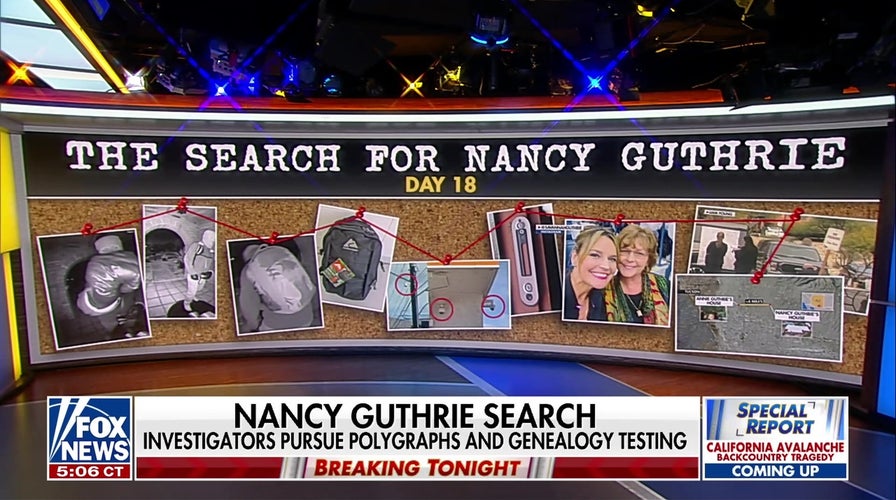Investigators use genetic genealogy, polygraphs in Nancy Guthrie case