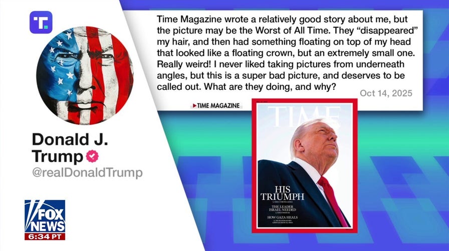 Trump calls out Time magazine cover, says it's a ‘super bad picture’ of him