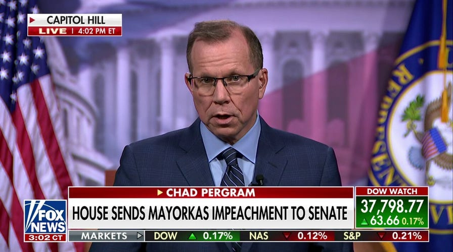 House lawmakers claim Secretary Mayorkas broke the law and violated public trust: Chad Pergram