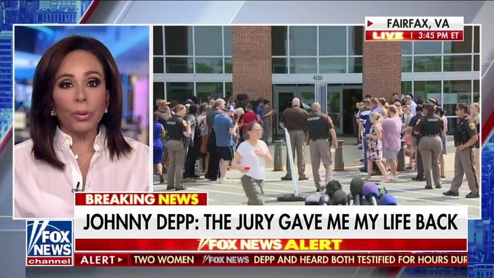 Judge Jeanine applauds Johnny Depp verdict: Jury saw through Amber Heard's cruel and callous lies