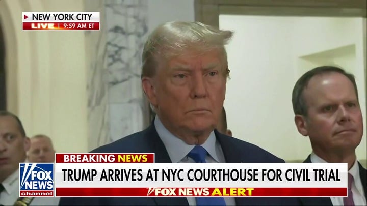 Trump decries corruption, 'election fraud' at NYC civil fraud trial