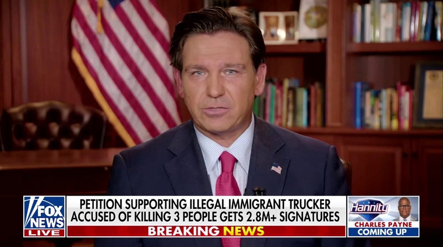 DeSantis vows to hold illegal immigrant trucker in fatal crash accountable, despite petition