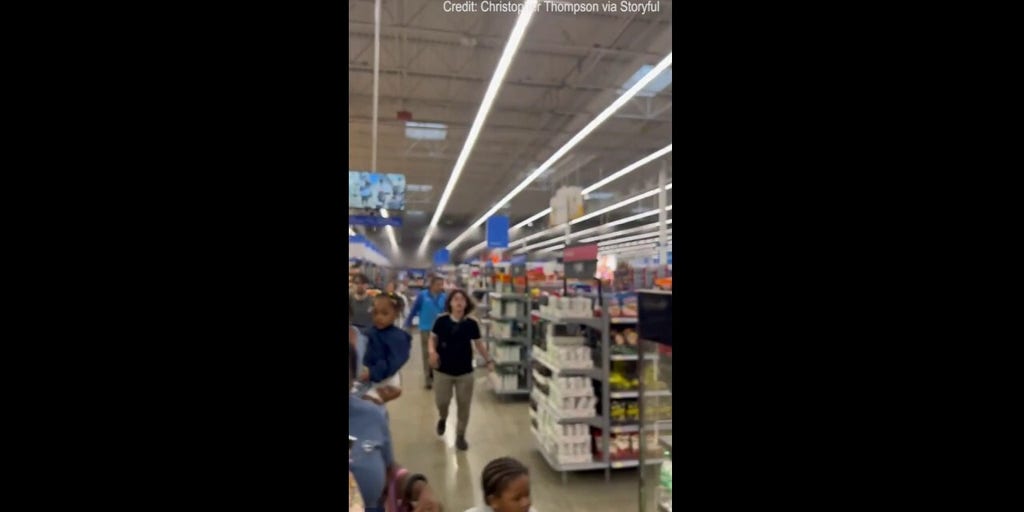 Customers flee as fire breaks out at Walmart Fox News Video