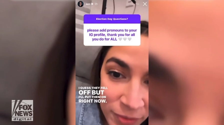 AOC apologized for lack of pronouns in Instagram bio