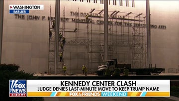 Workers remove Trump’s name from Kennedy Center after court ruling