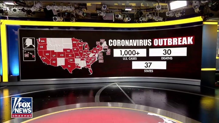 Over 1,000 people in 37 states infected with coronavirus