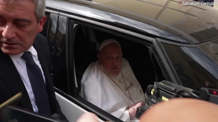 Recovering Pope Francis spends Holy Thursday at Rome prison
