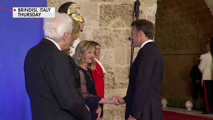 Italy's Meloni gives France's Macron 'death stare' after clash over G-7 statement
