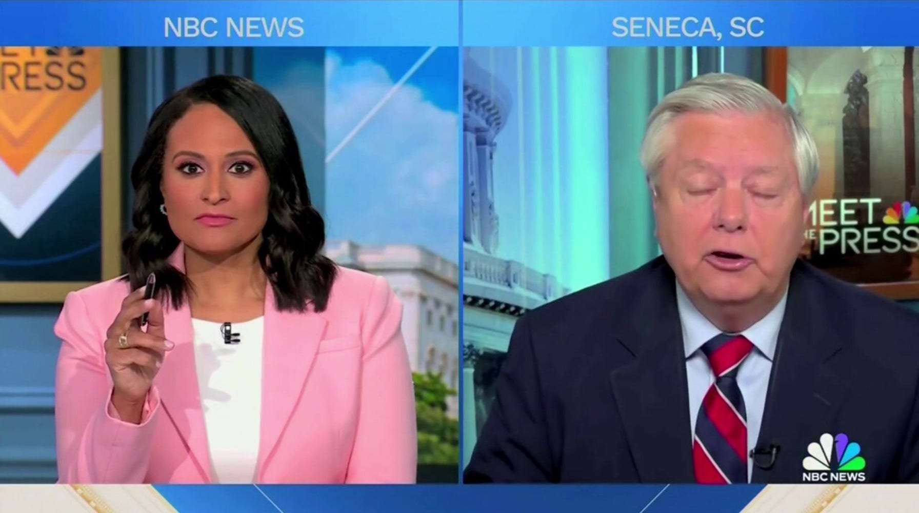 Lindsey Graham erupts on NBC anchor over officials questioning Israeli military response: 'Full of crap'