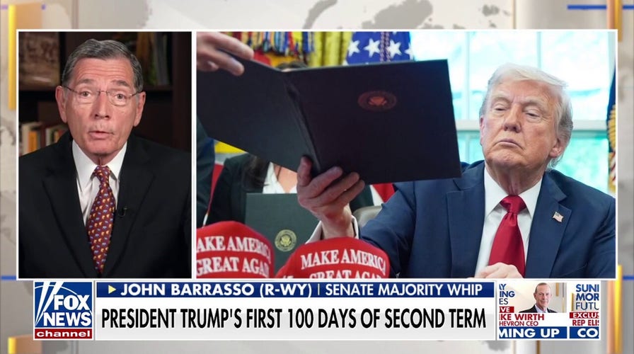 Pace and progress made in Trump's 100 days has been 'breathtaking,' Sen. Barrasso says