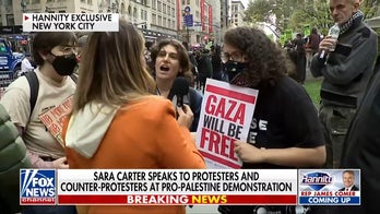 Pro-Palestinian protesters will not answer whether Hamas is a terrorist organization