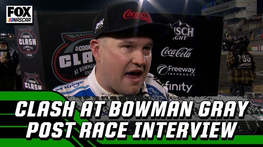 'I'm speechless.' Ryan Preece on his emotional win at Clash at Bowman Gray 🏁 | NASCAR on FOX 