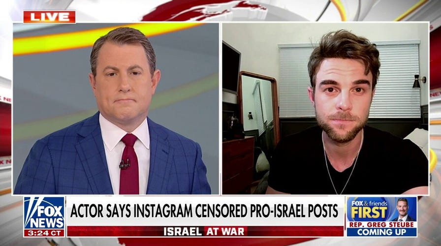 Actor says Instagram, TikTok censored pro-Israel posts