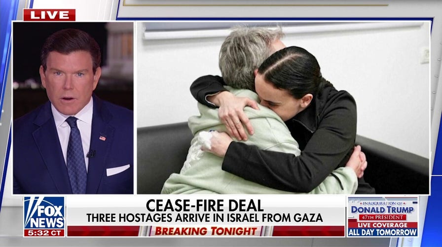 Los israelíes se alegran tras la liberación de tres rehenes de Gaza