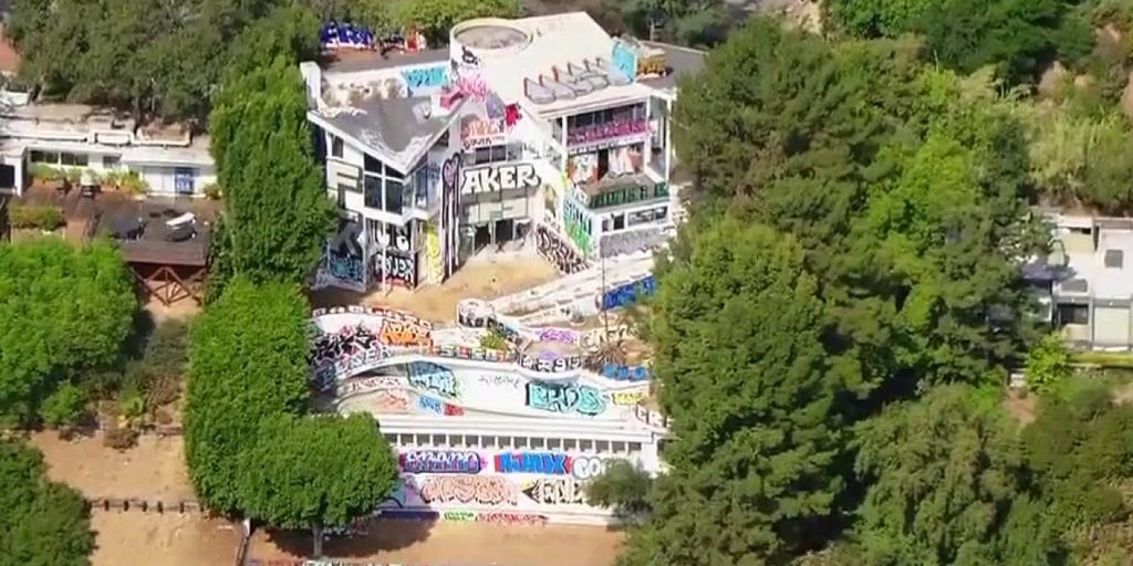 Multimillion dollar Hollywood Hills mansion turned into eyesore by squatters, taggers
