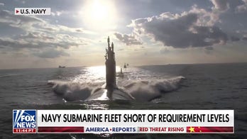 Navy submarine fleet remains short of requirement levels