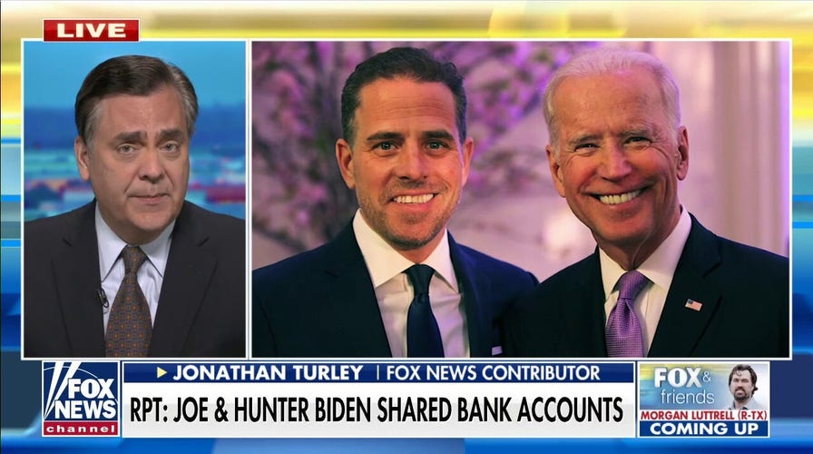 Report reveals Joe, Hunter Biden allegedly shared bank accounts