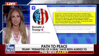 Trump says 'perimeters of a deal' have been agreed to with Iran