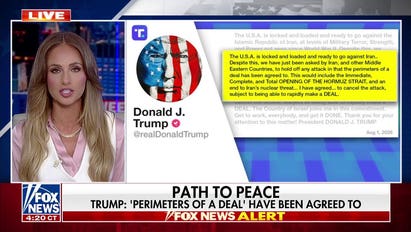 Trump says 'perimeters of a deal' have been agreed to with Iran