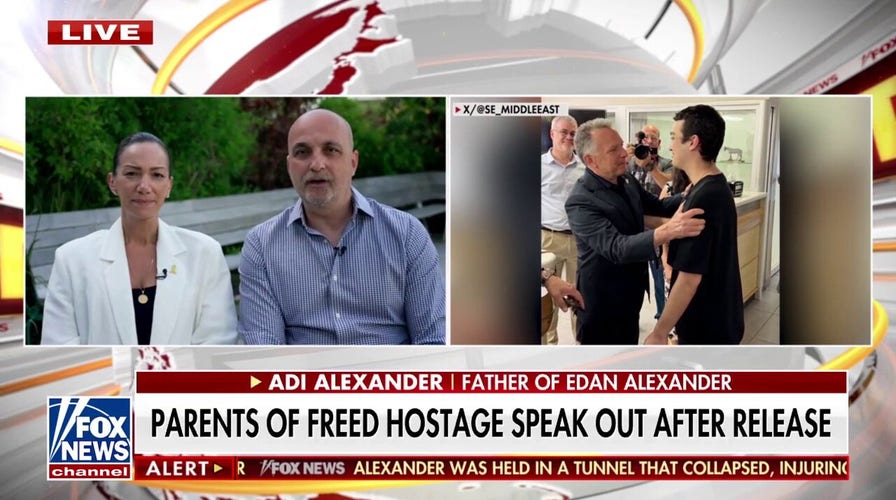 Parents of freed hostage speak after son's remarkable release from Gaza