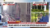 Trump arrives at wake honoring life of slain NYPD officer Jonathan Diller