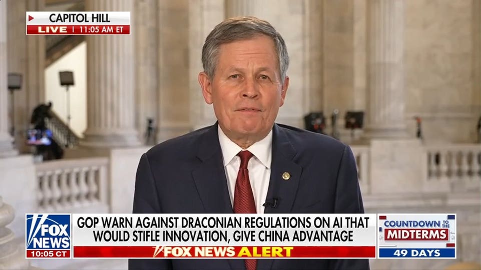 Steve Daines warns US must win AI race against China