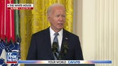 Biden makes remarks at Medal of Honor ceremony amid campaign turmoil