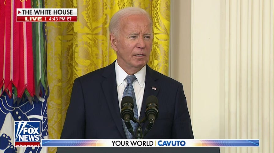 Biden makes remarks at Medal of Honor ceremony amid campaign turmoil