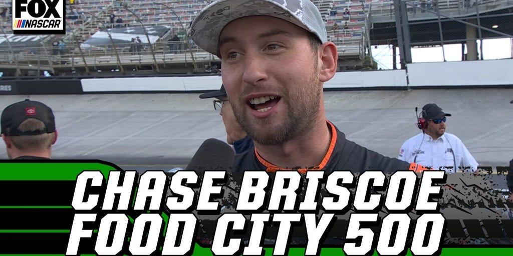Food City 500: Chase Briscoe post-race interview | NASCAR on FOX