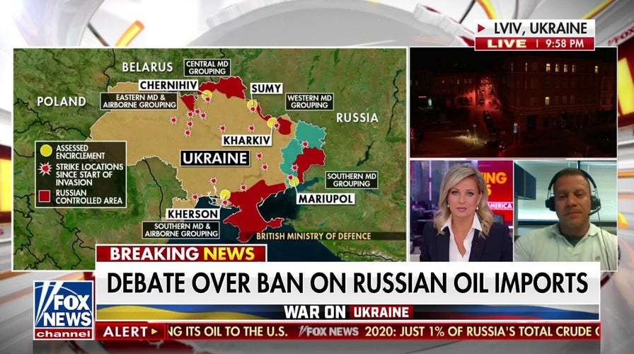 Growing calls for US to ban Russian oil despite skyrocketing gas prices